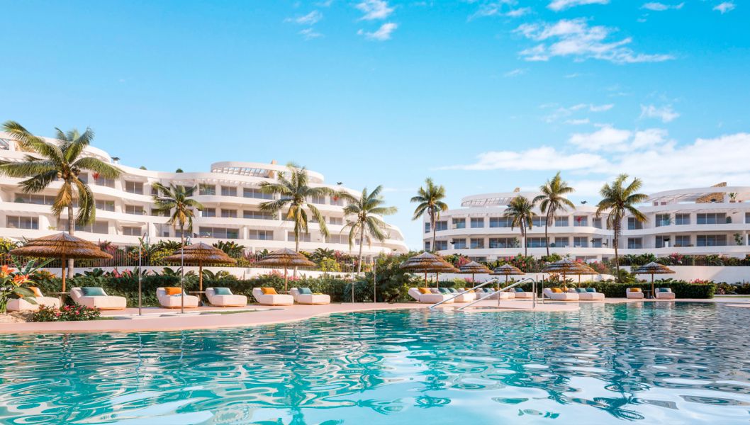 Apartament w resorcie z tarasem i widokiem na morze – La Cala de Mijas