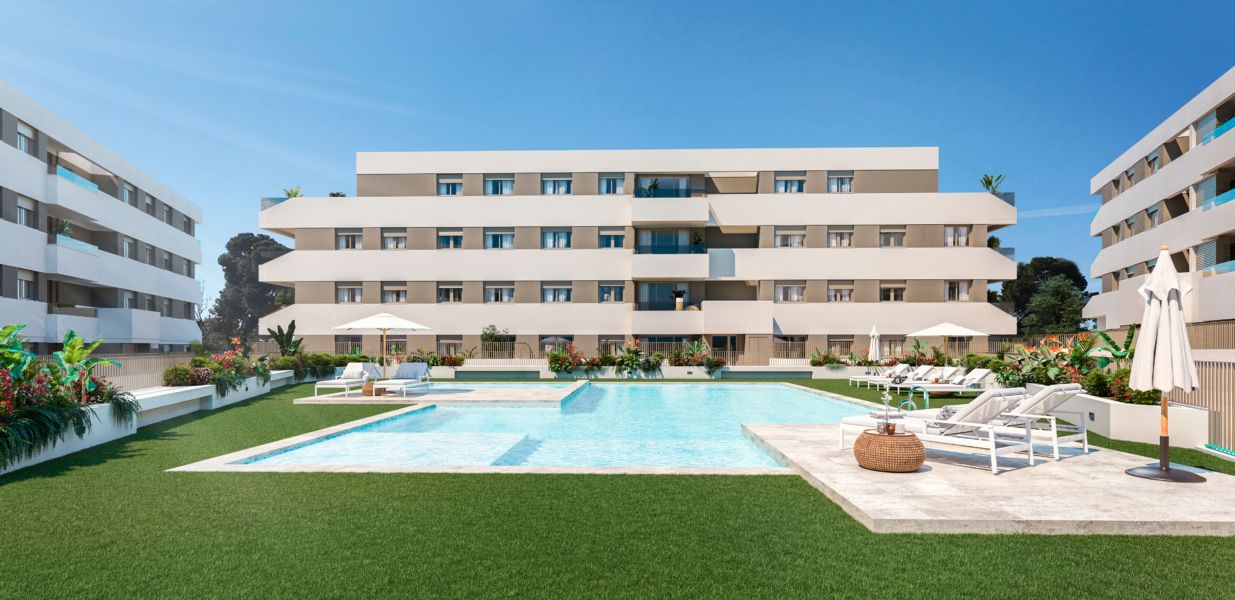 Nowoczesny apartament z tarasem blisko plaży – San Juan, Alicante