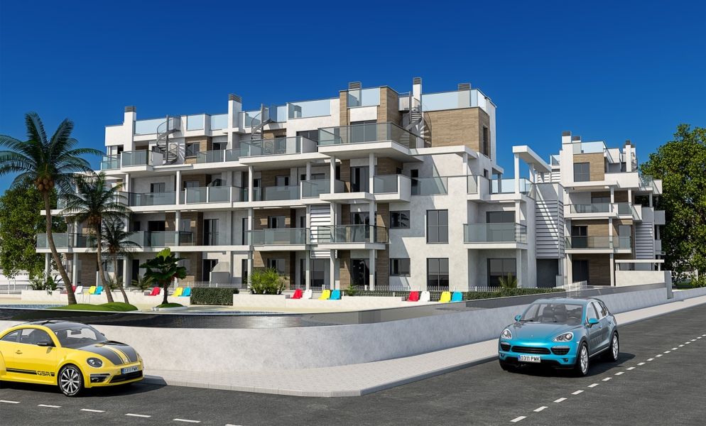 Apartament w nowej inwestycji z tarasem 100m od plaży – Denia