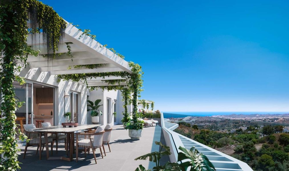 Apartamenty w nowej inwestycji z panoramicznym widokiem – Mijas, Costa del Sol