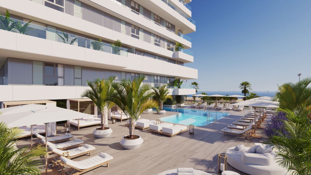 Luksusowy apartament 100m od plaży z widokiem na morze – Malaga