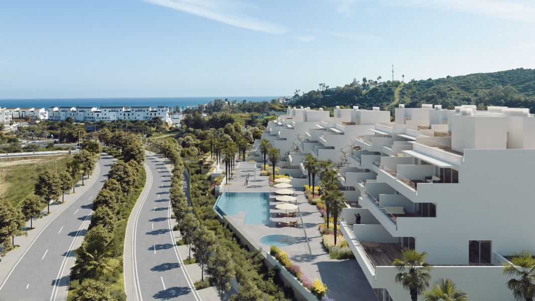 Apartamenty z tarasami i widokiem na morze – Estepona, Costa del Sol
