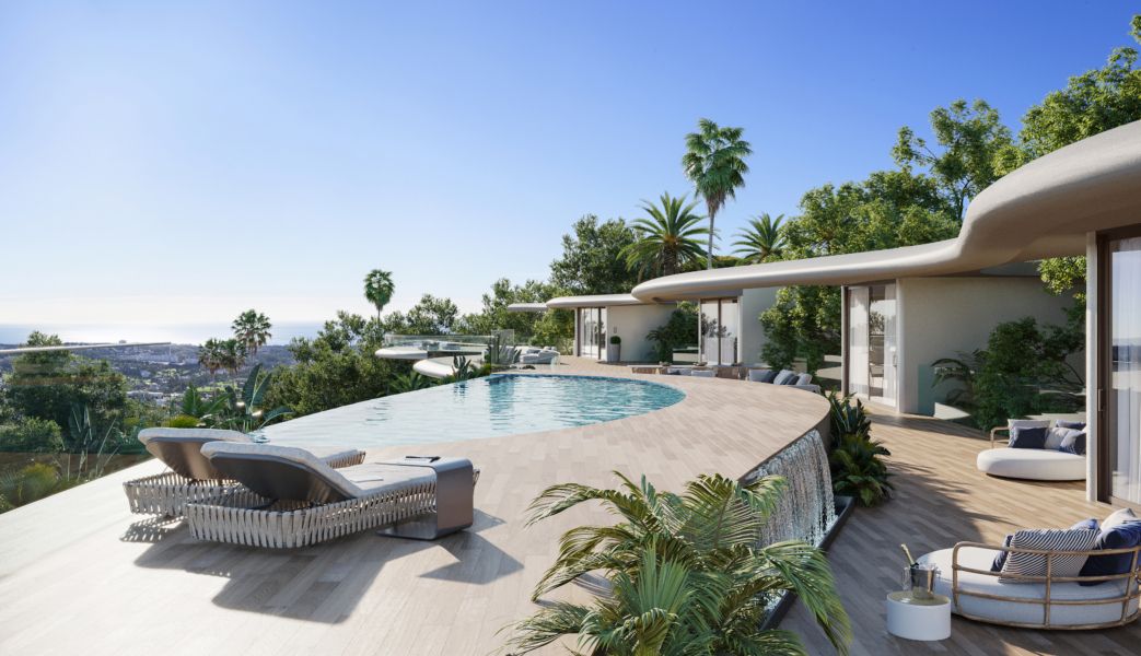 Luksusowy apartament z prywatnym basenem i widokiem na morze – Benahavis