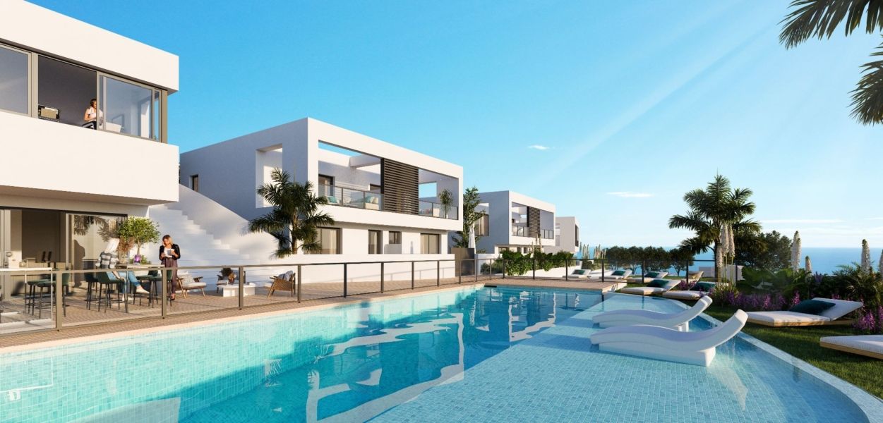 Nowe domy bliźniacze z widokiem na morze – Riviera del Sol, Costa del Sol