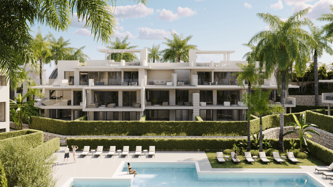Apartament z tarasem w butikowej inwestycji blisko plaży – Estepona