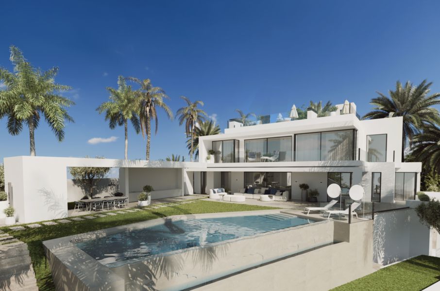 Luksusowa Willa z widokiem na góry – Marbella, Złota Mila 2024