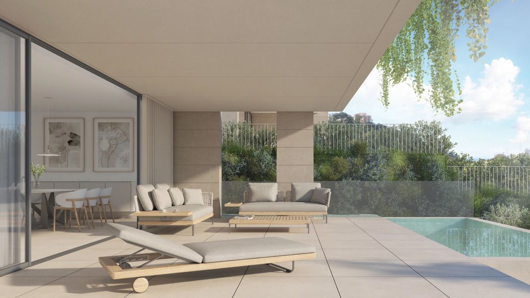 Apartament z prywatnym basenem i widokiem na morze – Elviria Marbella