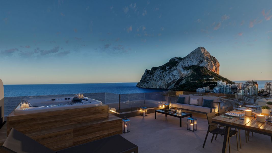 Apartament z panoramicznym widokiem na morze, Calpe – Nowa inwestycja przy plaży