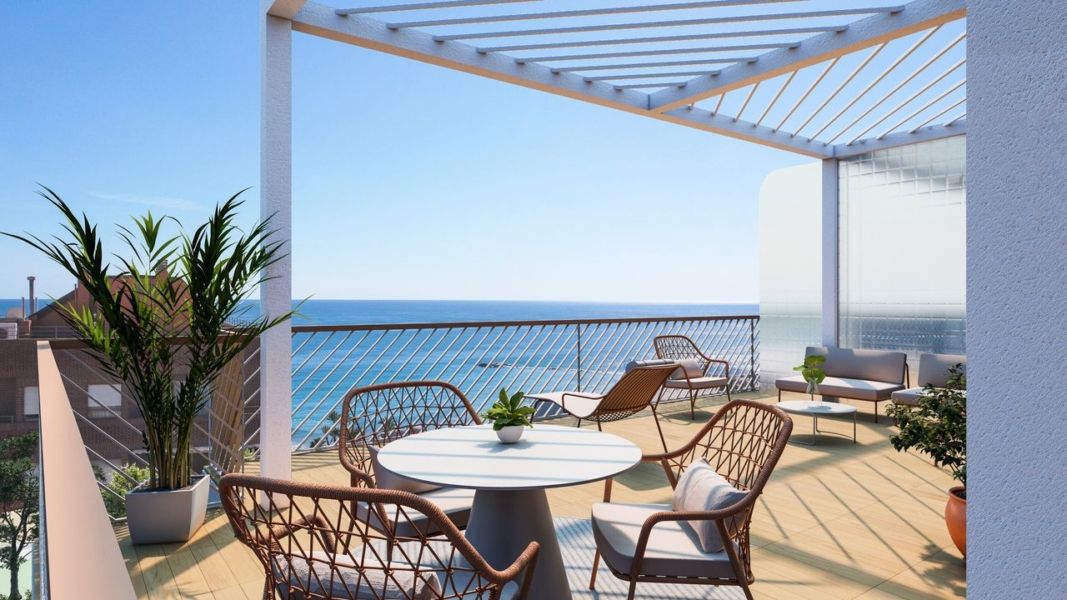Nowoczesny apartament z tarasem, 200m od plaży – Villajoyosa
