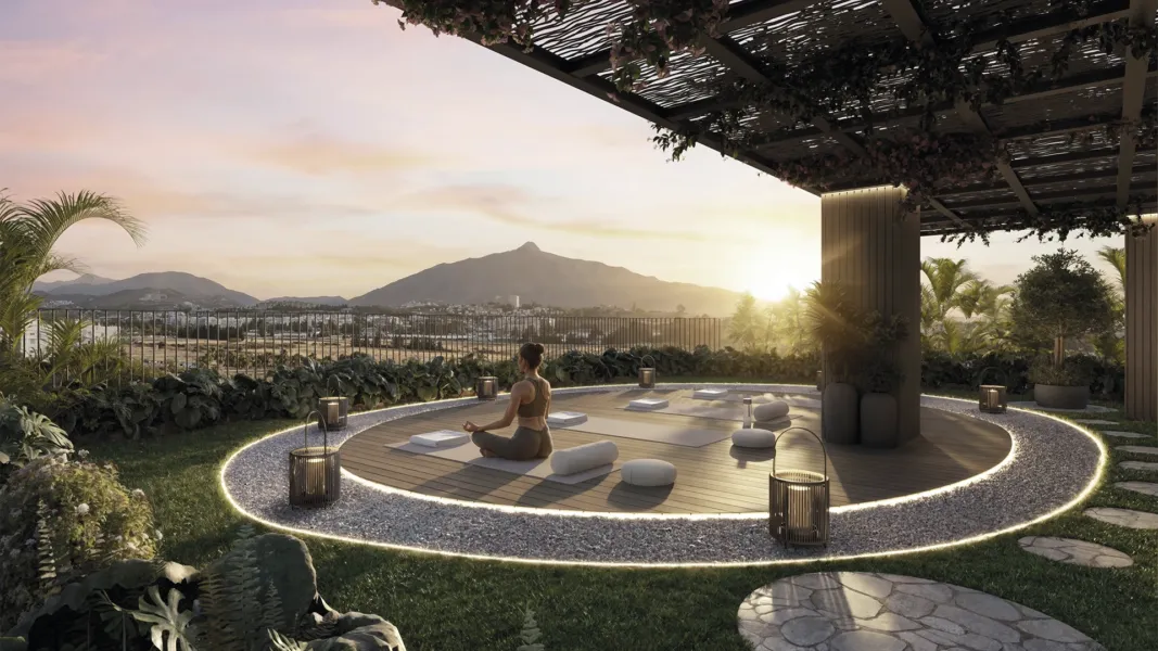Apartament w nowej inwestycji z tarasem i skypool – Marbella West