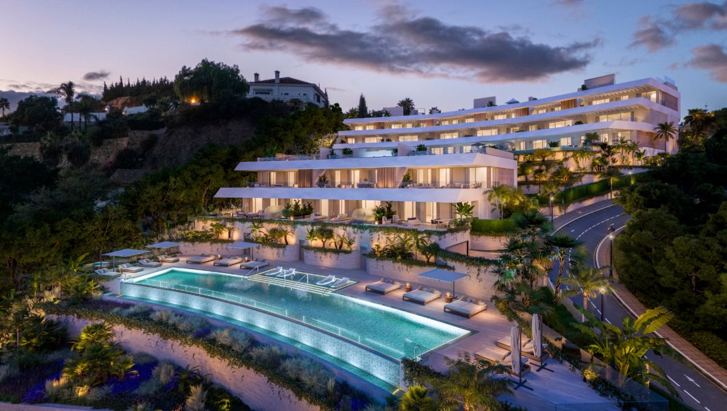 Apartament z prywatnym basenem i widokiem na morze – Benahavís