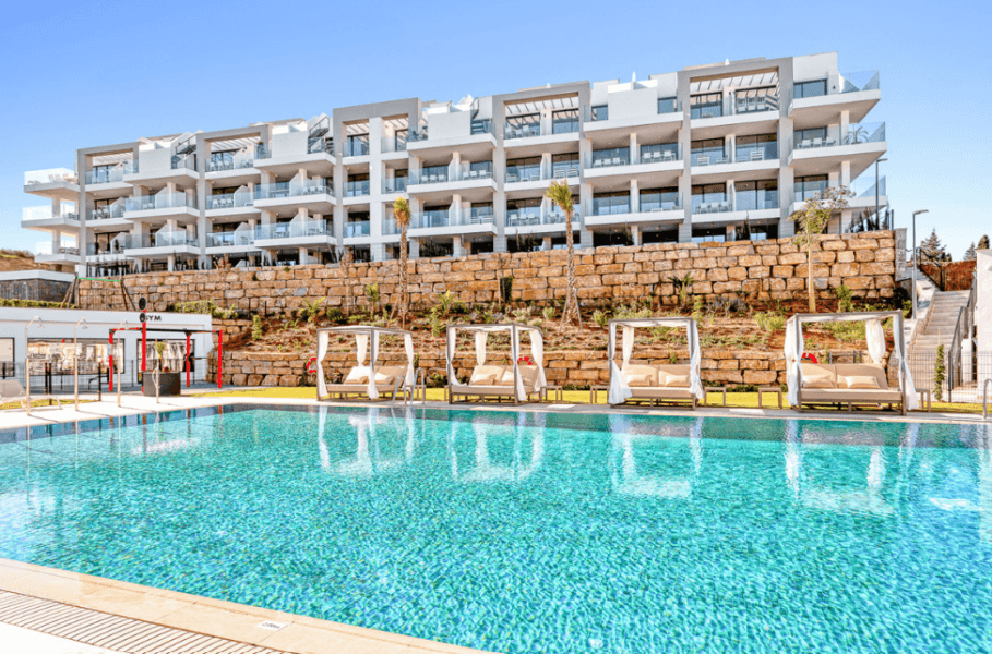 Gotowe apartamenty z widokiem na morze, blisko plaży – Mijas, Costa del Sol