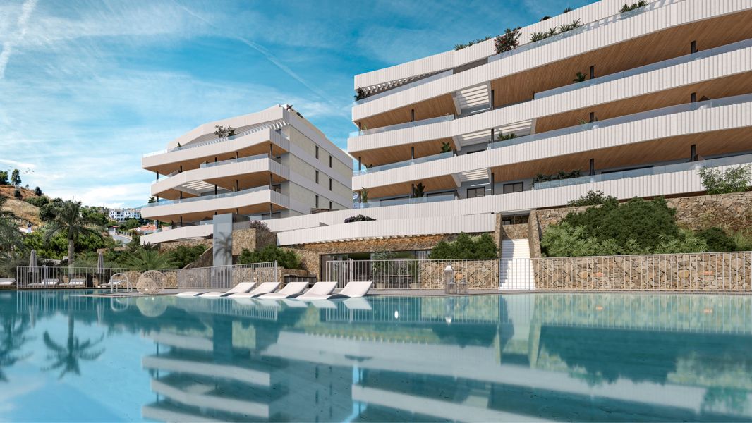 Apartament w nowej inwestycji z tarasem i basenem – Mijas