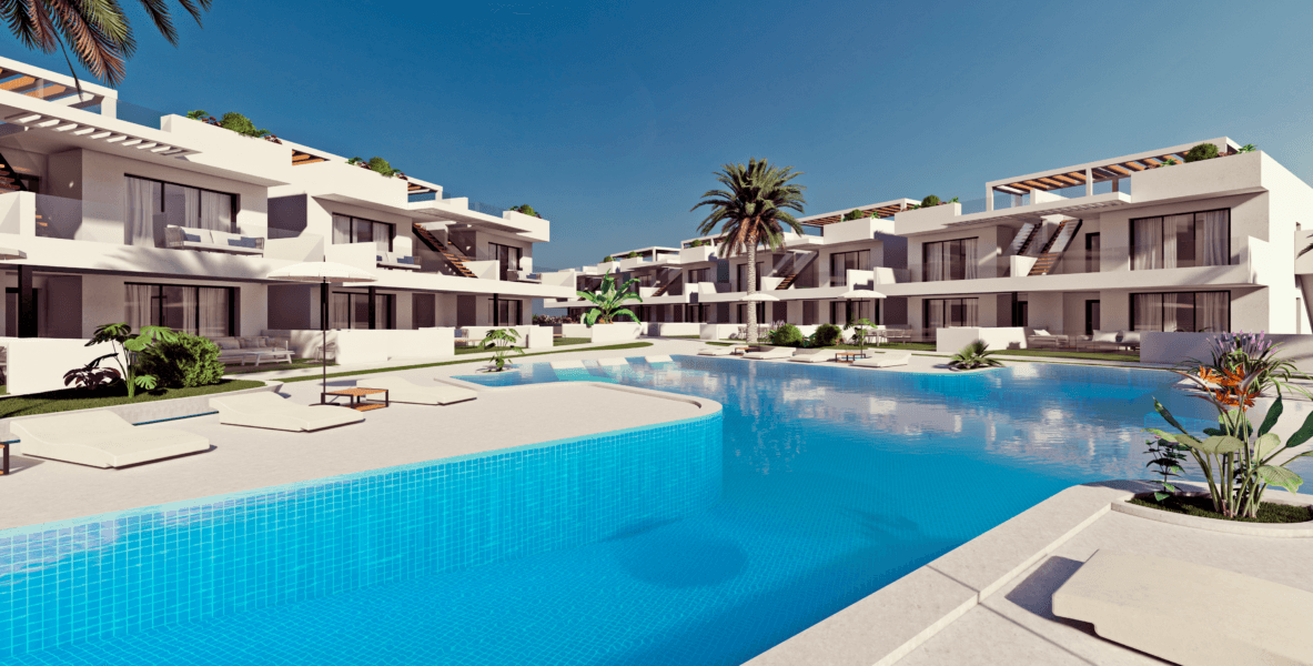 Luksusowy Bungalow przy polu golfowym – Finestrat-Benidorm, widok na morze