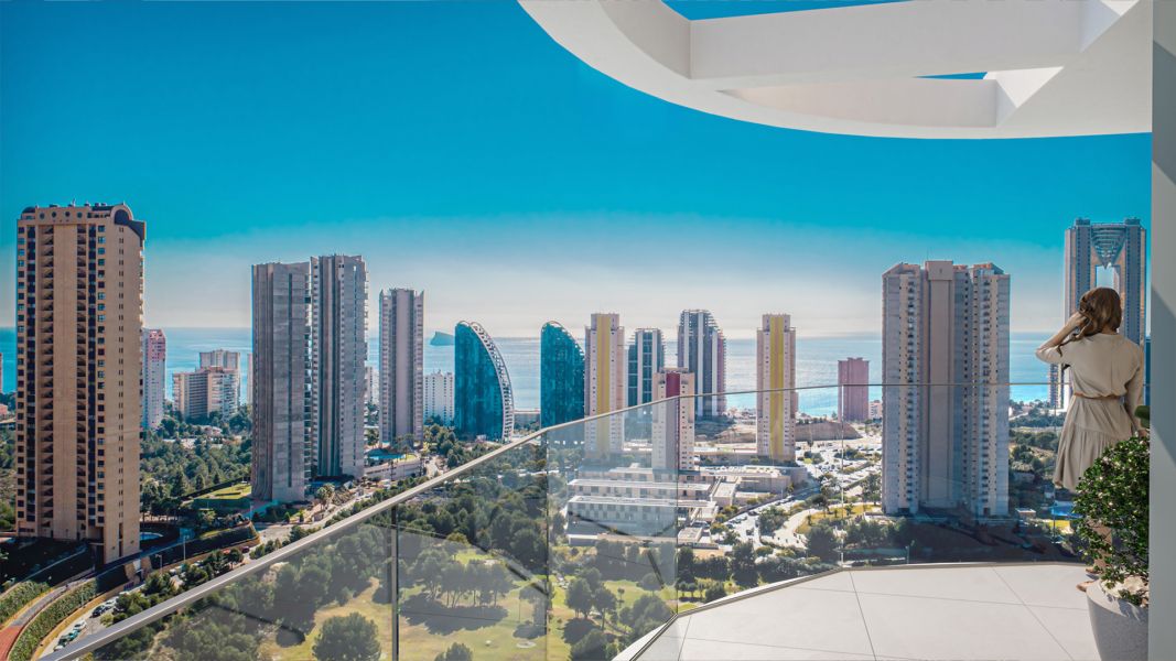 Nowoczesny Apartament z tarasem i widokiem, blisko plaży i golfa – Benidorm