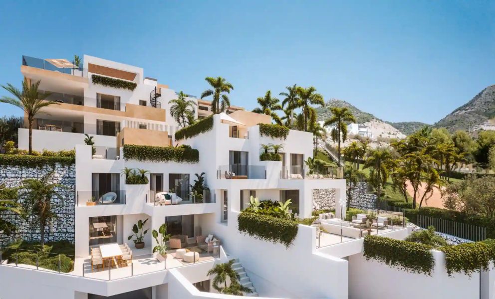 Nowy Apartament z dużym tarasem i widokiem na morze – Benalmádena