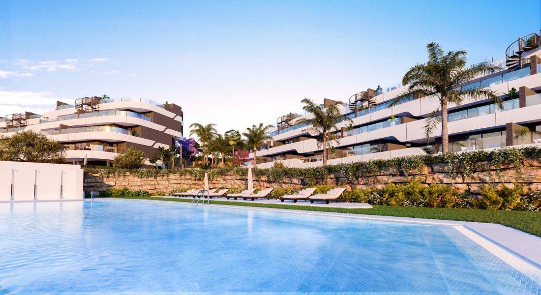 Apartament z tarasem w nowej inwestycji – Estepona, Costa del Sol