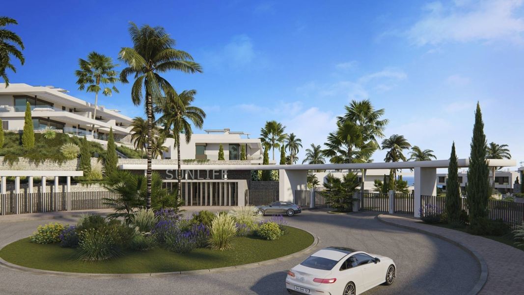Nowoczesny apartament z widokiem na morze i pole golfowe – Marbella