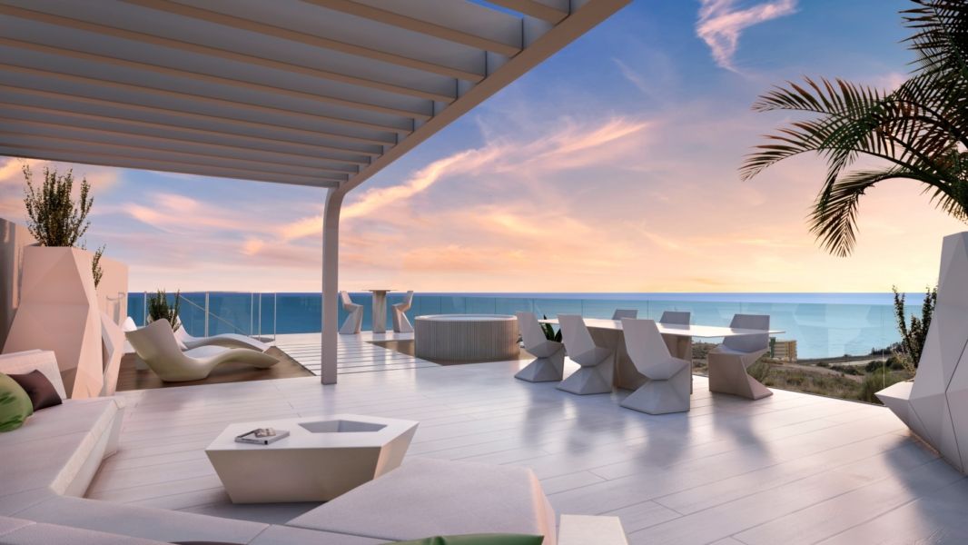 Penthouse z solarium, jacuzzi i widokiem na morze – Costa del Sol