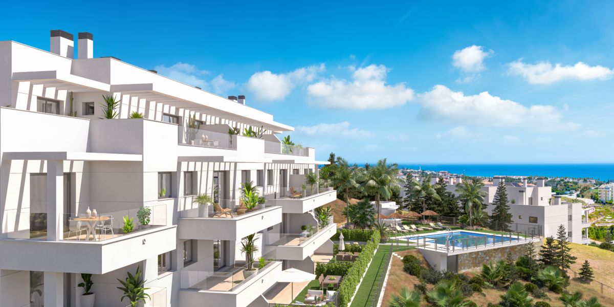 Apartament z tarasem, widokiem na morze w nowej inwestycji – La Cala de Mijas