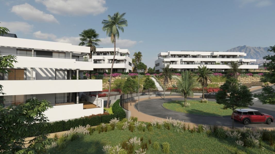 Apartament Casares: widok na morze i góry, obok pól golfowych